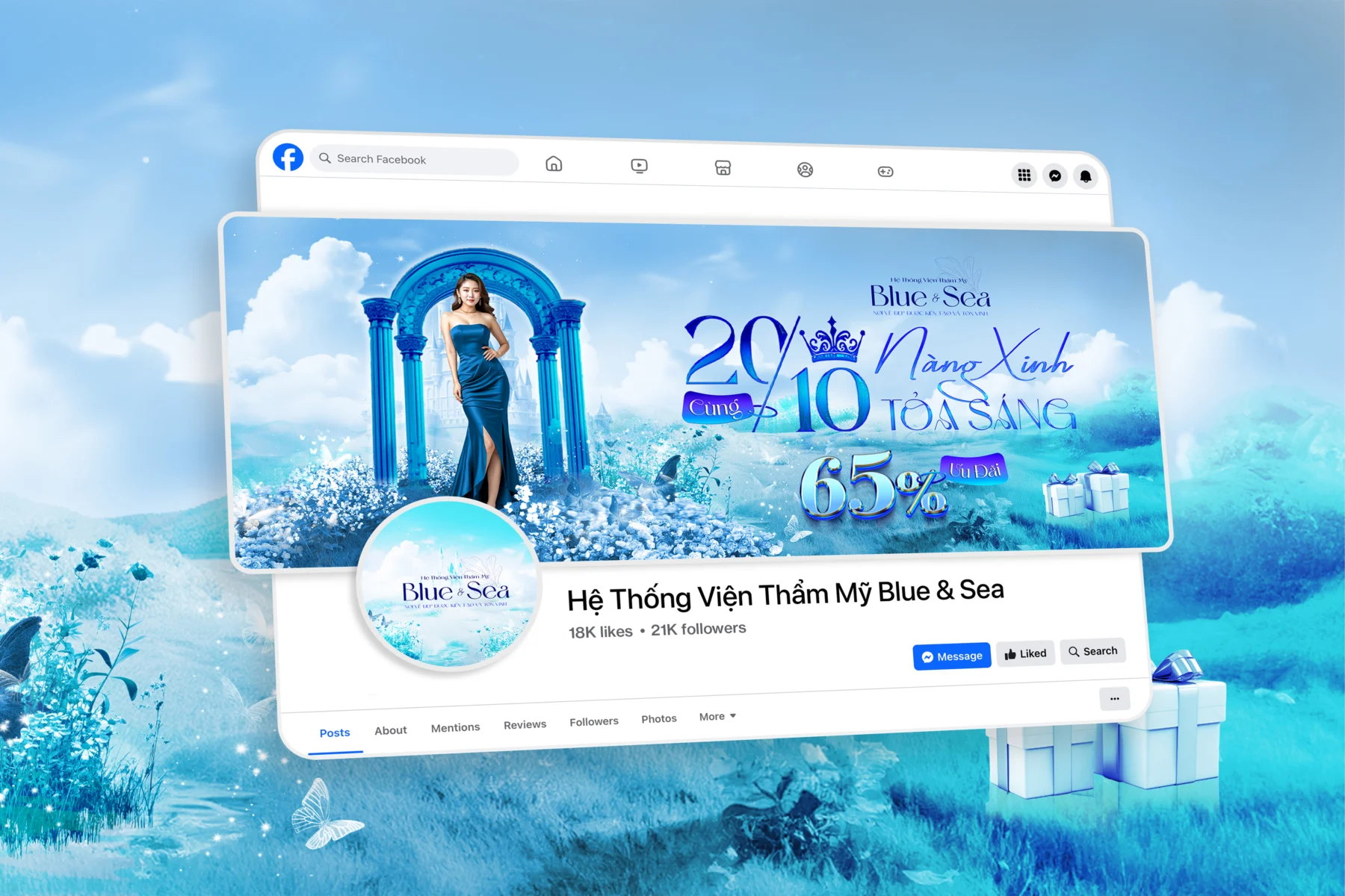 KEY VISUAL : THẨM MỸ BLUE & SEA