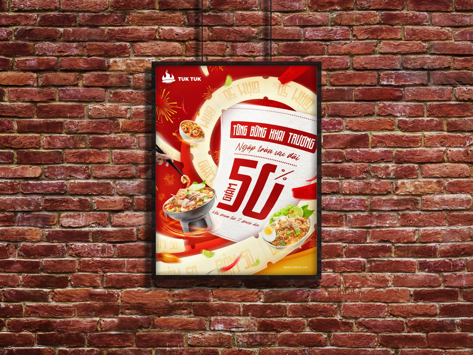 Opening poster for TUK TUK restaurant