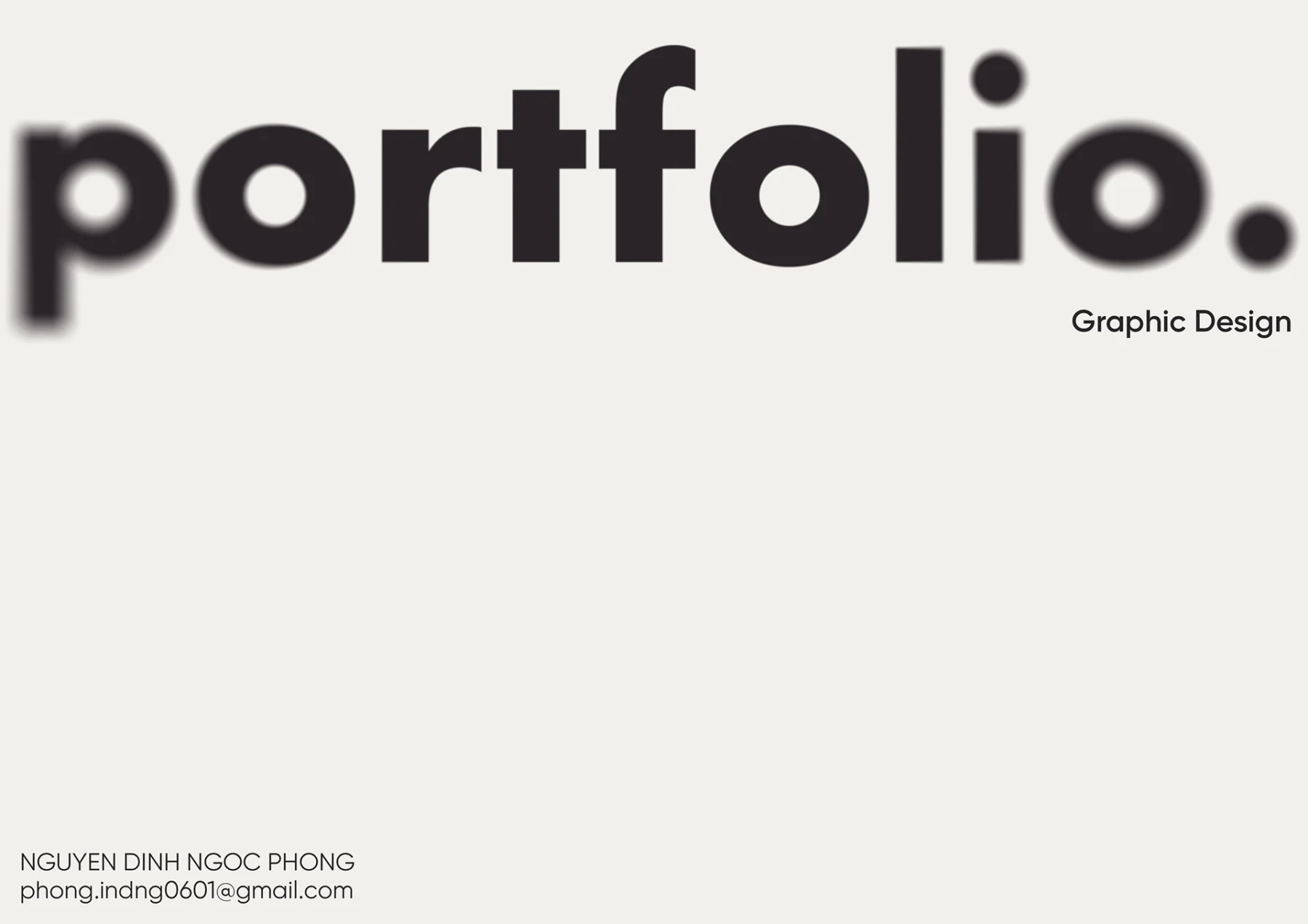 Portfolio của Phong Nguyễn
