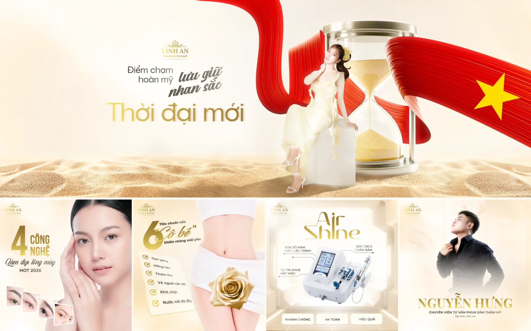 Album Social Media Thẩm Mỹ Quốc Tế Linh An – Rebranding