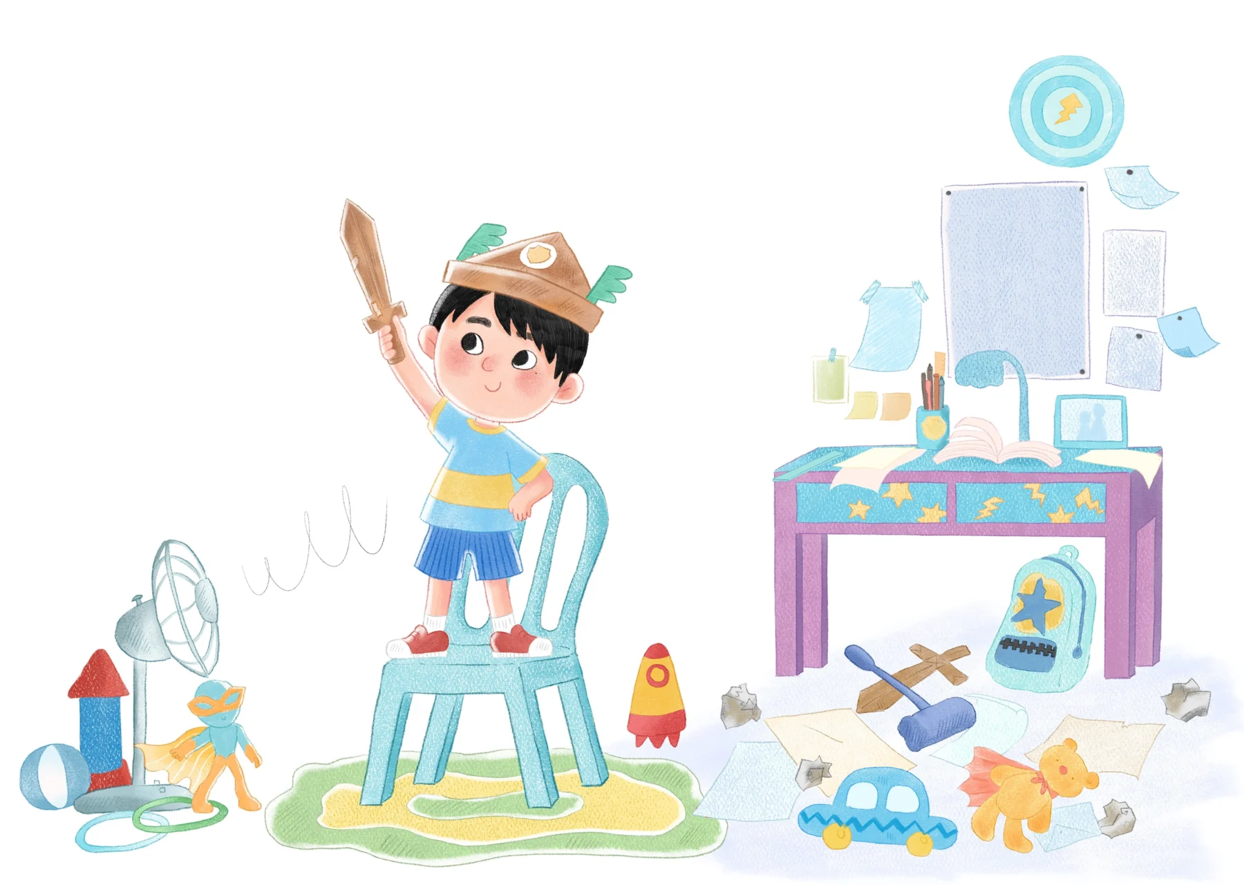 Illustrations for English textbook